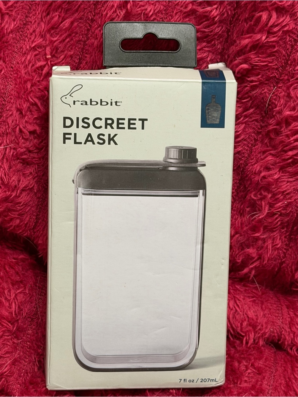 Discreet Flask - Clear with Silver Cap